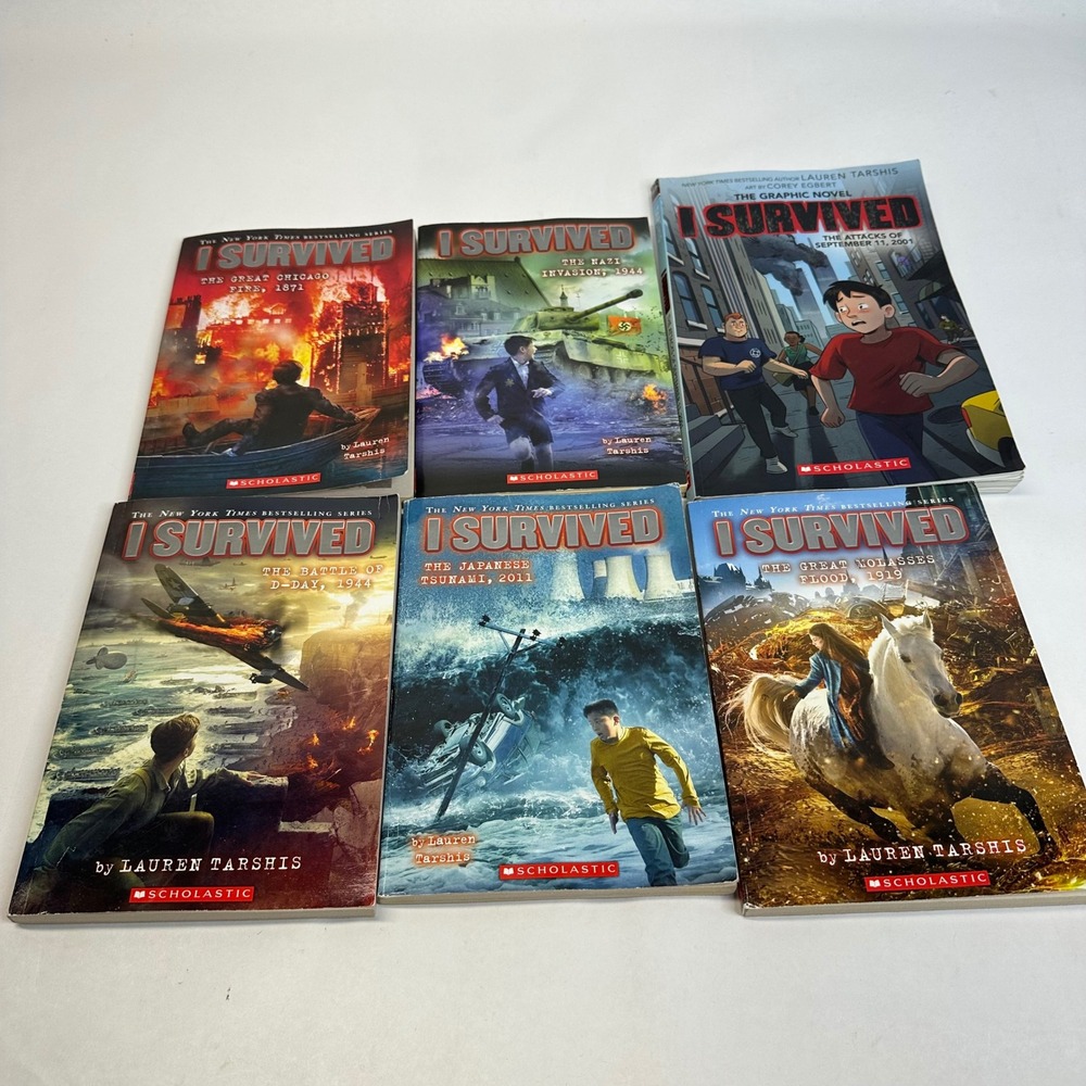 I Survived Book Lot of 6 Lauren Tarshis Scholastic 5 Books 1 Graphic Novel